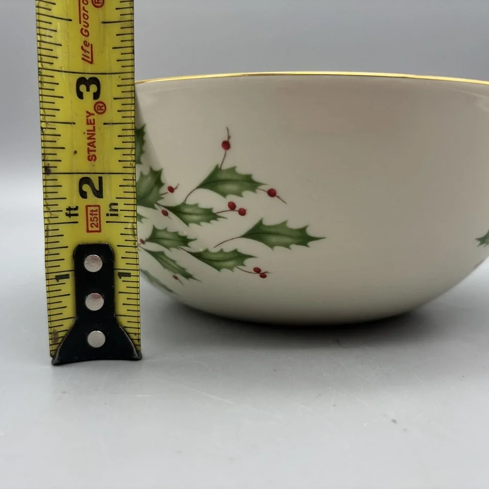 Lenox Dimension Holiday Collection Holly Home Is Where The Heart Is Bowl 7